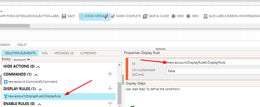 Dynamics 365- Hide button in command bar on form field value condition ...