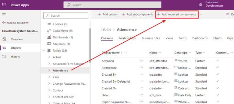How to add required components to a power apps solution | Softchief Learn