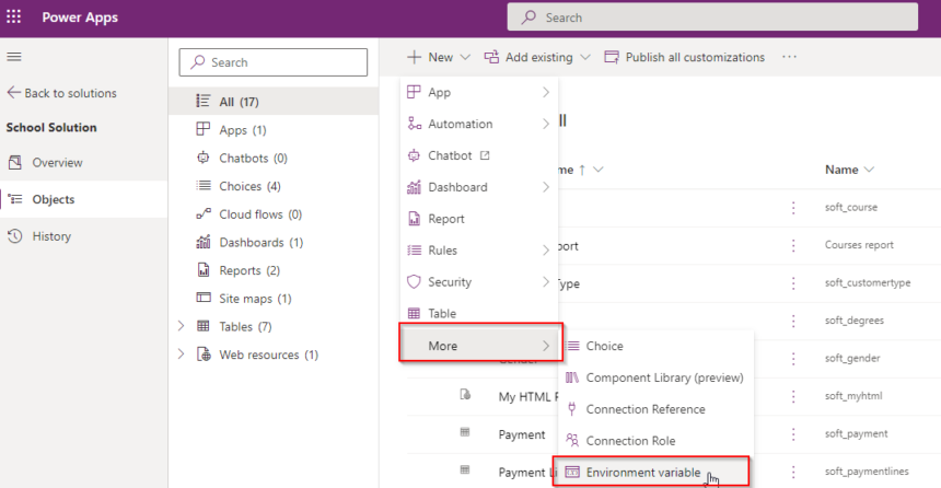 Declare environment variables and use it in Power Automate | Softchief ...