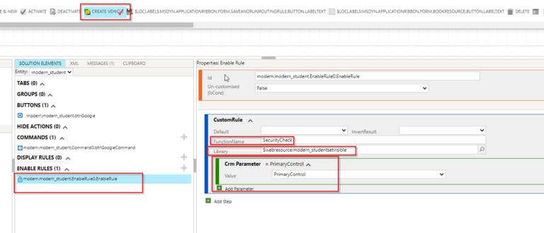 Enable Rule In Ribbon Workbench Javascript