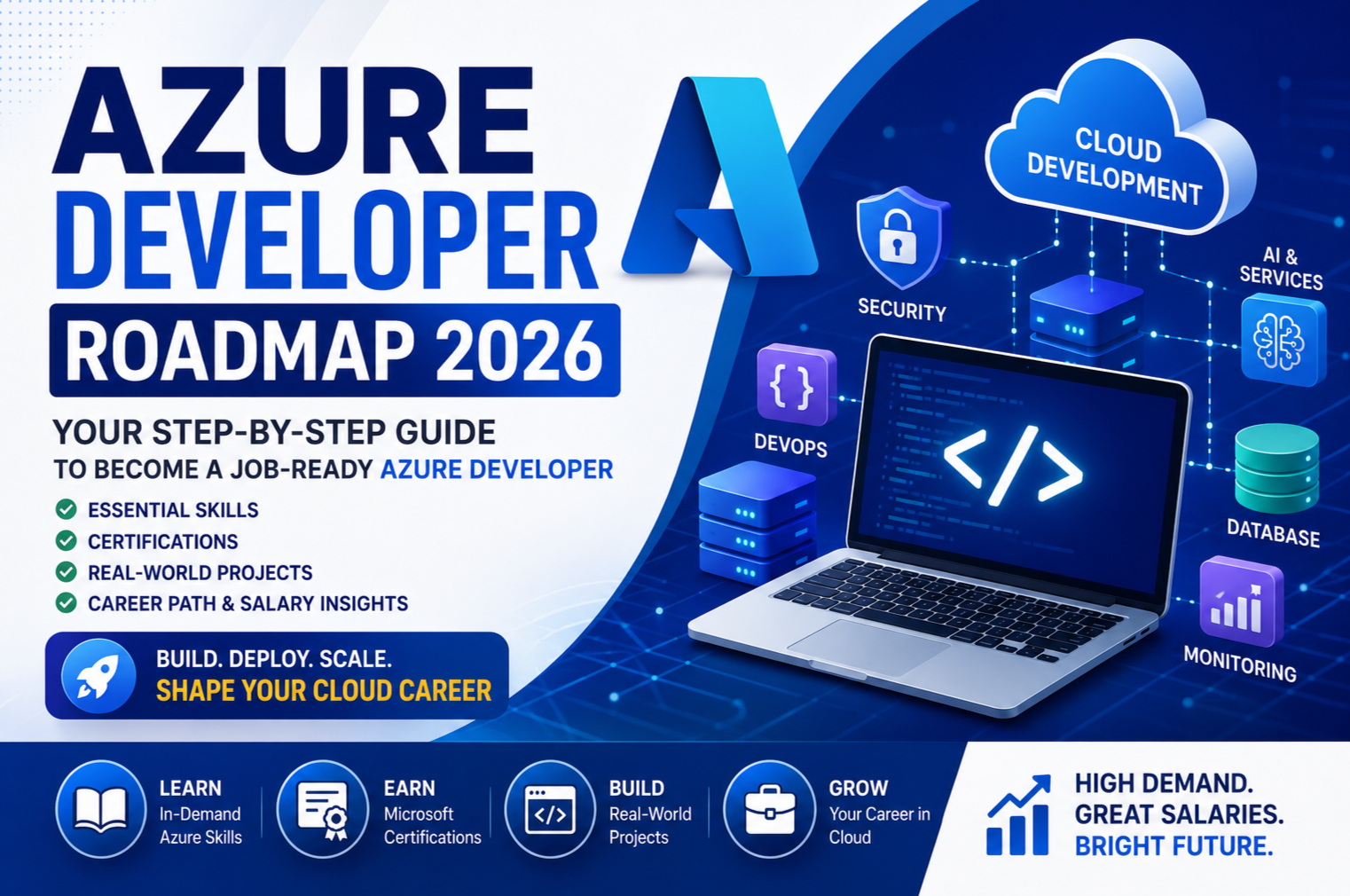 Azure Developer Roadmap 2026: Skills, Certifications, Projects, and Career Path