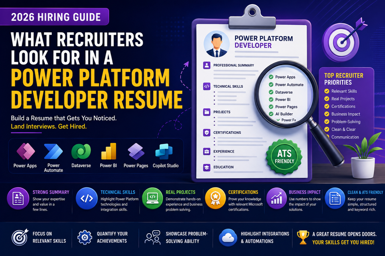 What Recruiters Look for in a Power Platform Developer Resume