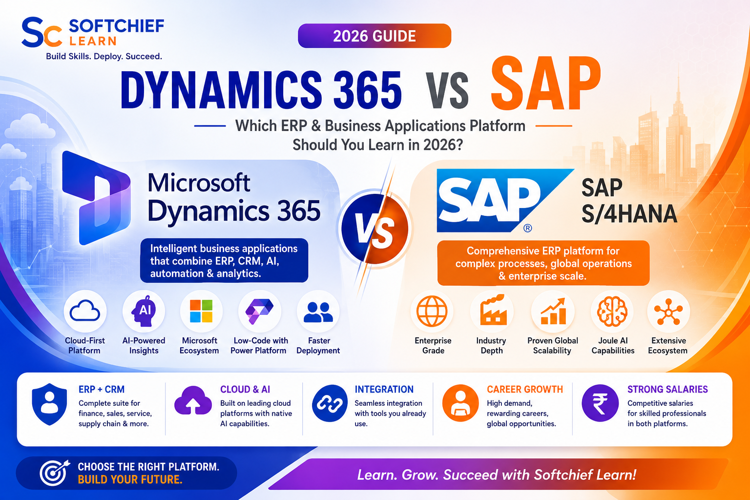 Dynamics 365 vs SAP: Which ERP & Business Applications Platform Should You Learn in 2026?
