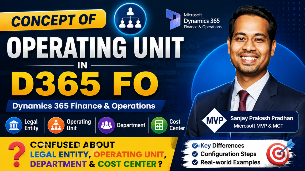 Dynamics 365 Finance and Operations Operating Units: Build a Clear Internal Structure