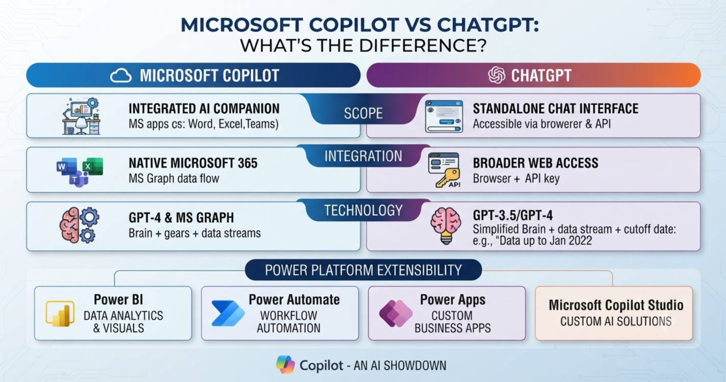 Microsoft Copilot vs ChatGPT: Choose the Right AI Assistant for Your Work