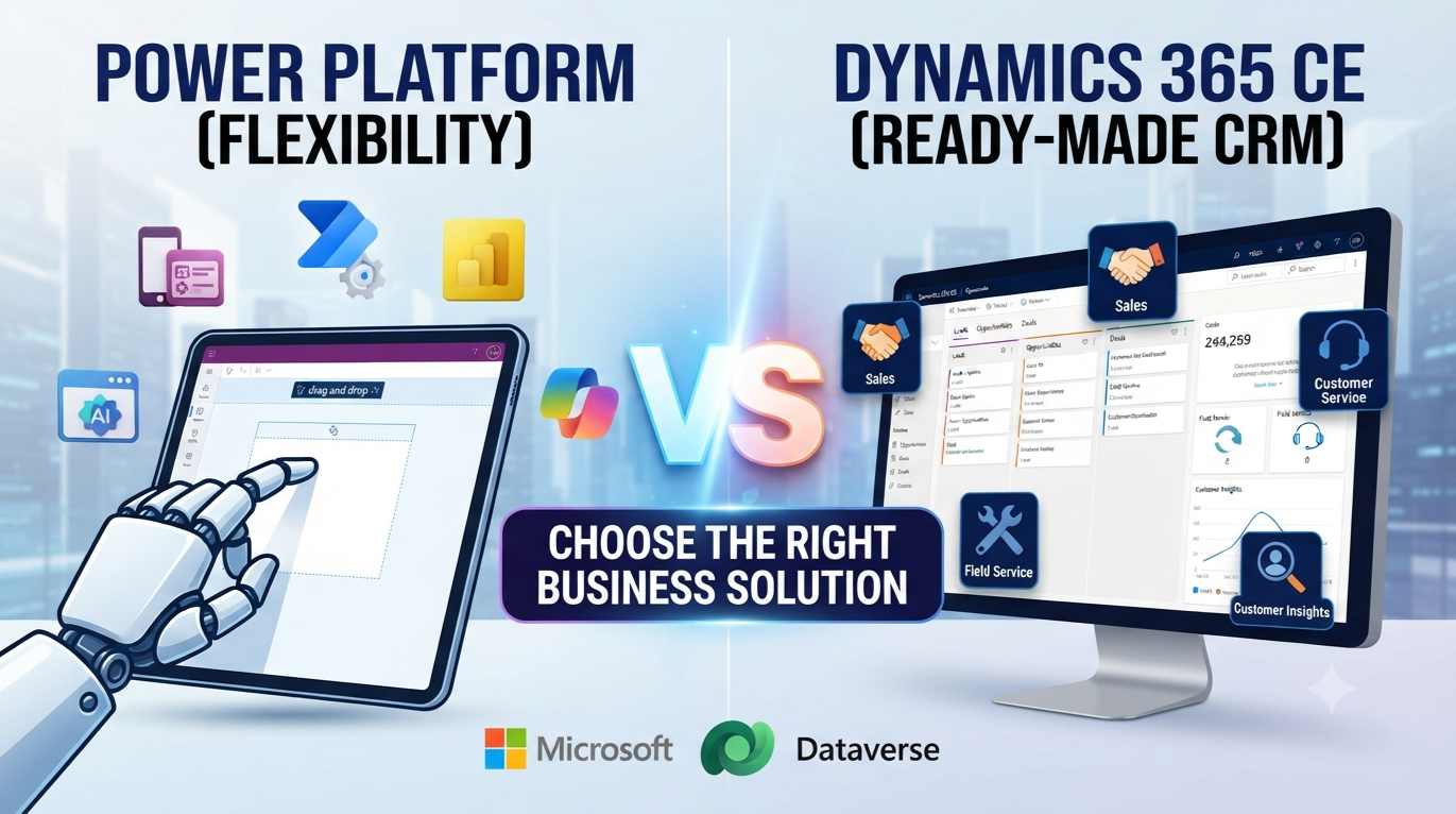 Microsoft Power Platform vs Dynamics 365 CE: Choose the Right Business Solution