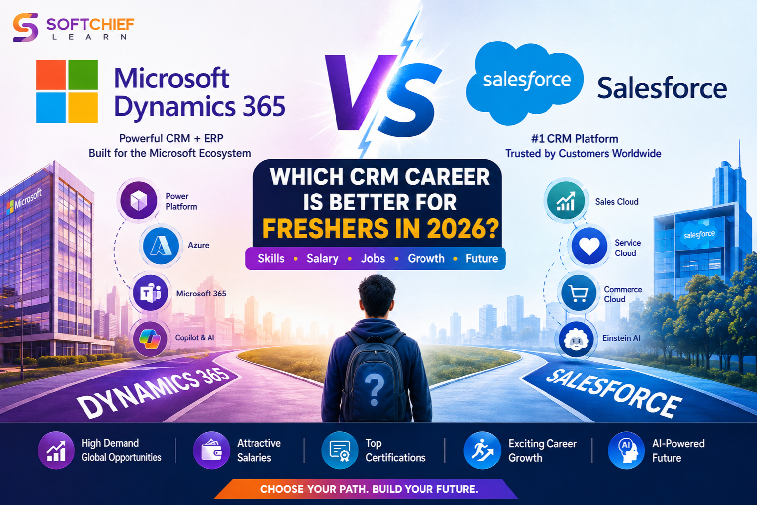 Dynamics 365 vs Salesforce: Which CRM Career Is Better for Freshers in 2026?