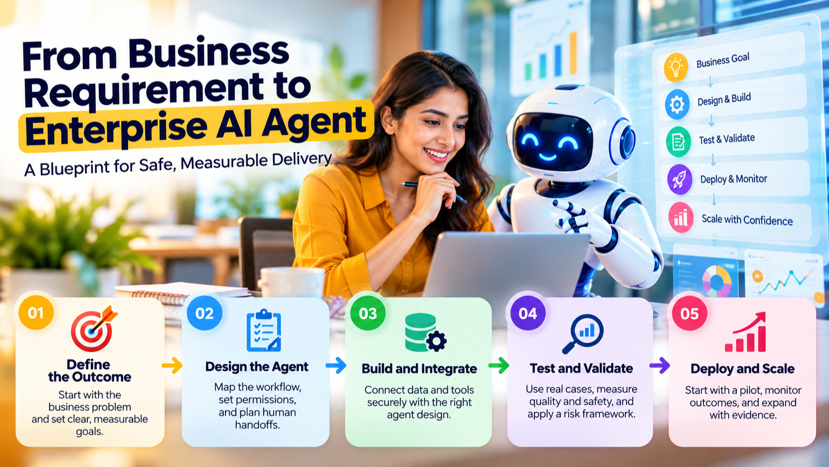 From Business Requirement to Enterprise AI Agent: A Blueprint for Safe, Measurable Delivery